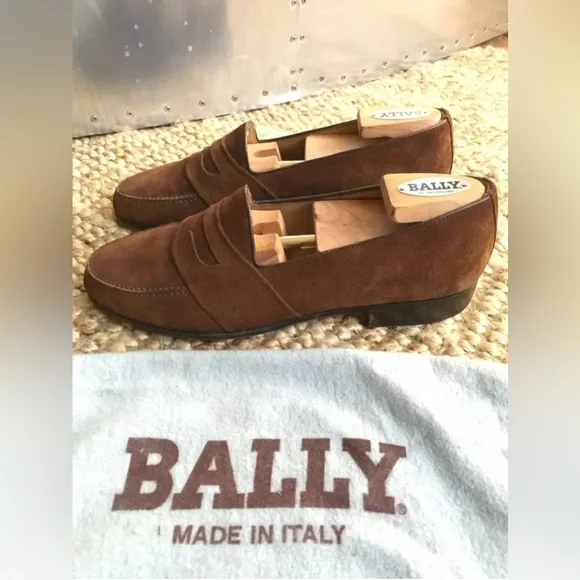 Bally CHARNEY suede penny loafers size 7.5 US nm_4965967_100106_m main image 3